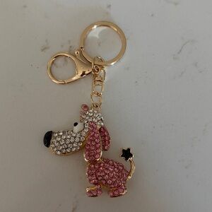 Dog Rhinestone Purse Charm